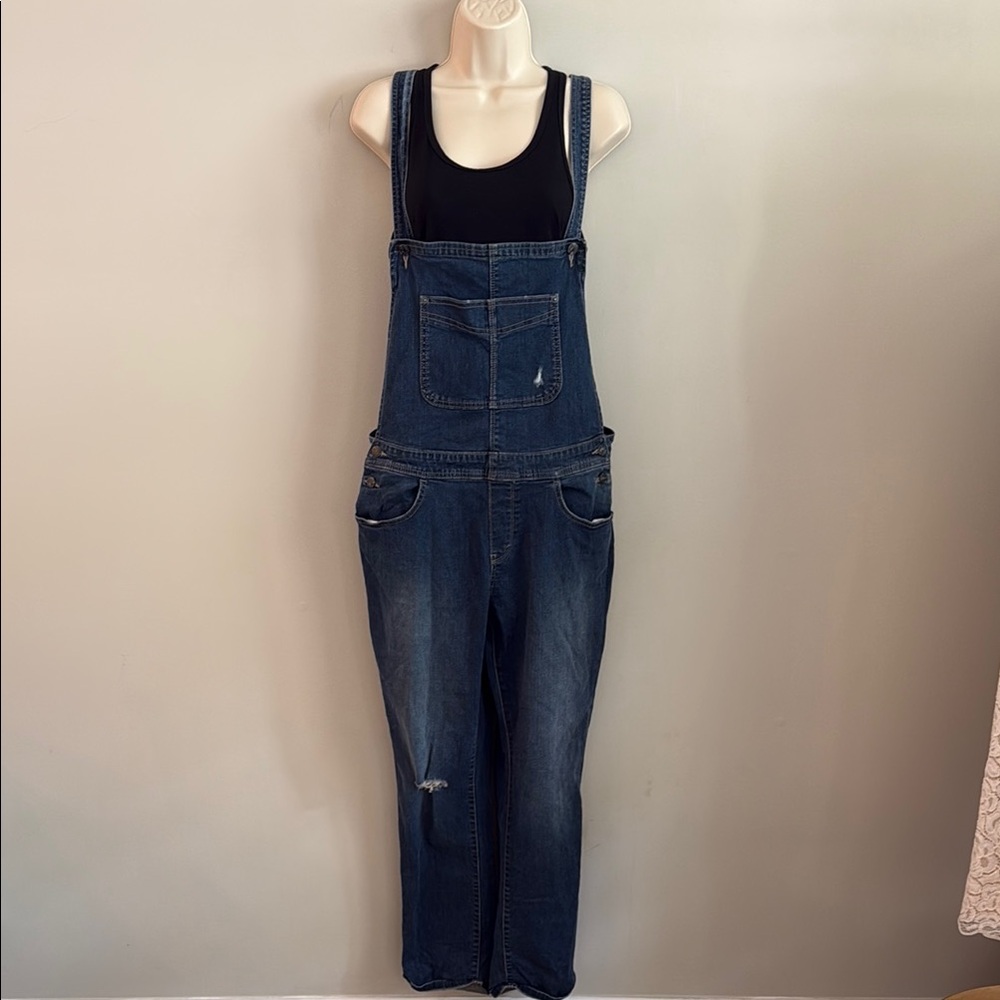 Levi's Dark Blue Classic Denim Overalls Size 13 Girls-Juniors